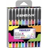 Pensan Sıgn Up Tükenmez Kalem 1Mm. Renkli 10'Lu Pe2410/S10 Tek Renk