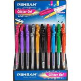 Pensan Simli Kalem Glitter Renkli Pvc 60’lı Stand
