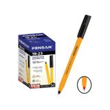 Pensan Tr-23 Üçgen Tükenmez Kalem 1.0 Mm 50 Adet - Siyah Siyah