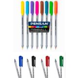 Pensan Triball 1.0 Mm Tükenmez Kalem 12 Farklı Renk