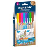 Pensan Triball Color Me 3D 8'li Tükenmez Kalem