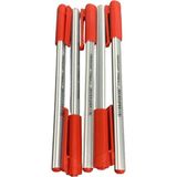 Pensan Triball Kırmızı Tükenmez Kalem 1.0 mm 4'lü Set Smooth Yazım