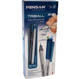 Pensan Triball Mavi Yeşil 12'li Kutu Tükenmez Kalem