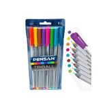 Pensan Triball Tükenmez Kalem 1.0 mm Bilye Uç 8'li Renkli Tk.k