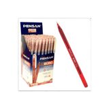 Pensan Tükenmez Kalem 10 Adet Kırmızı Renk 1.0 Mm Büro Tipi Ballpoint Büro Tükenmez Kalem 10