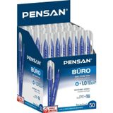 Pensan Tükenmez Kalem Büro 1 Mm Mavi 50 Li Paket
