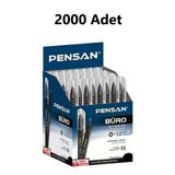 Pensan Tukenmez Kalem Buro 1mm Sıyah 2000LI Kolı
