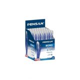 Pensan Tükenmez Kalem Mavi 1 Mm 50'Li Paket Tek Ebat Mavi