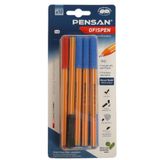 Pensan Tükenmez Kalem Office Pen 10 Lu 1010 Karışık Renkler Tek Ebat Karışık