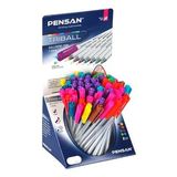 Pensan Tükenmez Kalem Triball 1.0 Mm Bilye Uç Renkli 60 Lı Stand 1003 60'lı Standart