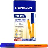 Pensan Tükenmez Kalem Üçgen Mavi 50'li - Ürün Kodu : PEN.PE02023TKMAVİ50