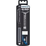 Pensan Versatil 0.5 Iq Duo Silgi+Min Set Renk 4008 - Siyah - 0,5 mm