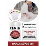 PENTA FEEL Hamam Köpük Seti 550 g Köpük Yapıcı Granül Sabun 2 Adet Köpük Torbası