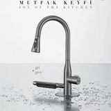 Penta Multi İçme Suyu Spiralli Gun Grey Eviye Bataryası 1335Gg