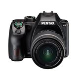 Pentax KF APS-C dijital SLR fotoğraf makinesi kiti, 18-55 mm WR zoom objektifli, toz geçirmez, hava koşullarına dayanıklı, Vario-LCD ekran, siyah