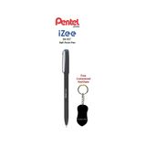 Pentel 0.7 mm Yağ Bazlı Kapaklı Roller Kalem - iZEE SİY-KIR-MAV