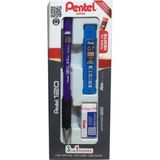 Pentel 120 A3DX 0.7 MM Mor 3lü Set Mekanik Kurşun Kalem