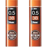 Pentel Ain Stein Mekanik Dolum Uçları - 0,5 mm 3b - 2 Tüplü Paket - Renkli