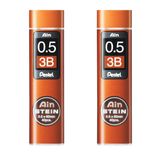 Pentel Ain Stein Mekanik Dolum Uçları - 0,5 mm 3B - 2 Tüplü Paket