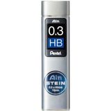 Pentel Ain Stein Min 0.3 mm HB 15`li Tüp Mekanik Kurşun Kalem Ucu