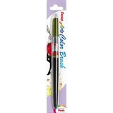 Pentel Arts Colour Brush Fırça Uçlu Boya Kalemi - Zeytin Yeşili x
