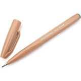 Pentel Brush Sign Fırça Uçlu Keçeli Kalem SES15C Pale Brown - Açık Kahverengi