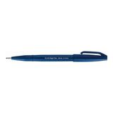 Pentel Brush Sing Fırça Uçlu Kaligrafi Kalemi Blue Black (10 Lu Paket) SES15C-CAX - Yok