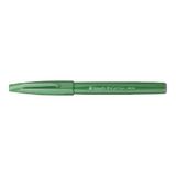 Pentel Brush Sing Fırça Uçlu Kaligrafi Kalemi Green (10 Lu Paket) SES15C-DX - Yok