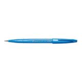 Pentel Brush Sing Fırça Uçlu Kaligrafi Kalemi Sky Blue (10 Lu Paket) SES15C-SX - Yok