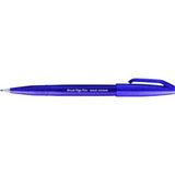 Pentel Brush Sing Fırça Uçlu Kaligrafi Kalemi Violet (10 Lu Paket) Ses15c-Vx