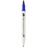 Pentel Brush Sing Pen Twin Çift Taraflı Fırça Uçlu Kalem Mavi - Çok Renkli
