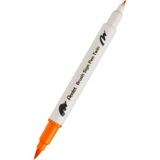 Pentel Brush Sing Pen Twin Çift Taraflı Fırça Uçlu Kalem Ochre - Açık Pembe