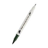 Pentel Brush Sing Pen Twin Çift Taraflı Fırça Uçlu Kalem Olive Green