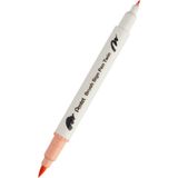Pentel Brush Sing Pen Twin Çift Taraflı Fırça Uçlu Kalem Pale Orange - Açık Turuncu