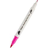 Pentel Brush Sing Pen Twin Çift Taraflı Fırça Uçlu Kalem Pink - Açık Pembe