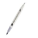 Pentel Brush Sing Pen Twin Çift Taraflı Fırça Uçlu Kalem Silver Grey