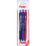 Pentel Energel 0.5 mm Likit Roller Kalem Siyah/mavi/kırmızı 3'lü Set - 41 Delft Blue