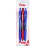 Pentel ENERGEL 0.7 mm Likit Roller Kalem 2xMavi/1xKırmızı 3'lü set