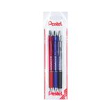 Pentel FEEL IT 0.7 mm Yağ Bazlı Mekanizmalı Roller Kalem SİY-KIR-MAV