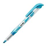 Pentel Fosforlu - Likit Mürekkep, Şeffaf Gövde, Kalem Tipi MAVİ