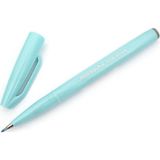 Pentel Fude Touch Sign Brush Pen Fırça Uçlu Çizim Kalemi Açık Mavi
