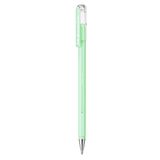 Pentel Hybrid Milky K108-PK jel tükenmez kalem, pastel yeşil, açık ve renkli kağıtlar üzerinde ışıldar, çizgi kalınlığı 0,4 mm