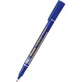 Pentel Marcador Permanent Markör Ekstra Ince Uç Kargo Poşeti Kalemi NF450 Mavi