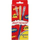 Pentel Mattehop 1 0 mm 7'li Siyah Kağıda Yazabilen Jel Kalem Set