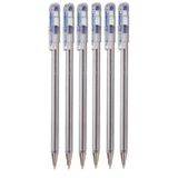 Pentel Mavi mükemmel tükenmez kalem kalem küre Punkt kalem 0,7 mm Spitze Spitze 0,25 mm Line Genişlik ince Linie doldurulabilir mürekkep BK77 (6 adet)