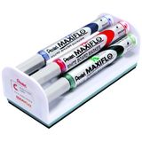 Pentel Maxiflo tahta kalemi set sünger ile (yuvarlak uçlu ince)