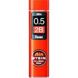 Pentel Mekanik Kurşun Kalem Ucu, 40 Adet, 0.5 Mm, 2b - Çok Renkli