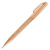 Pentel Pale Brown Brush Sign Pen Fırça Uçlu Kalem
