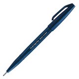 Pentel Pen Fırça Uçlu Kalem Blue Black Brush Sign