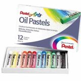 Pentel PHN12 12 Renk Yağlı Pastel Boya